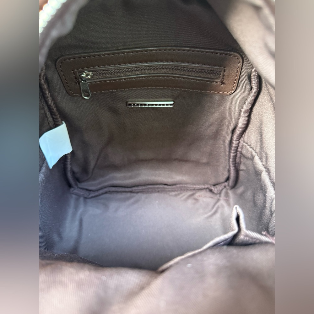Steve Madden Chocolate BBLOGO Mini Backpack - Picture 12 of 14
